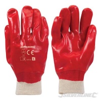 Red PVC Gloves